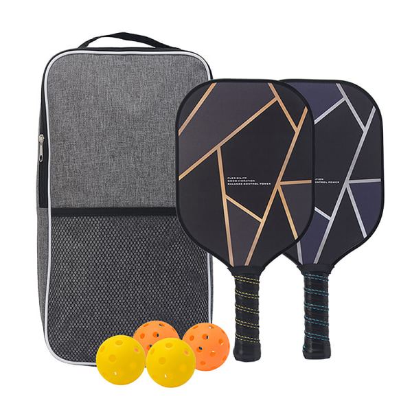 Pickleball-paddelfodral Pickleball-racketväska med handtag Svart