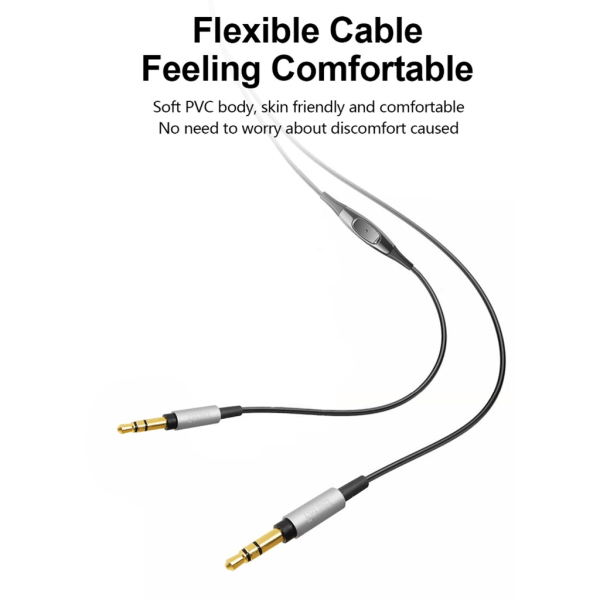 Slitstark TYPE C til 3,5 mm hovedtelefonkabel til MDRZ7 Z1R D7100 D7200 HE560 Headset