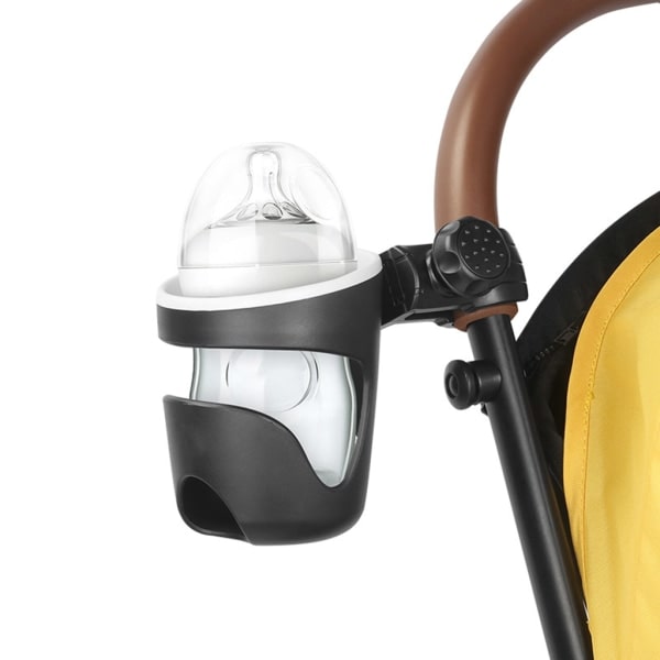Universal Mugghållare för Baby 360° Rotationsbar Mjölkvattenflaskhållare Vagn Barnvagn Tillbehör