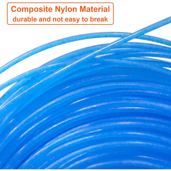 Rull med rund nylontråd for gresstrimmer Diameter 1,6 mm Lengde 100 m, Erstatningstråd for trimmer