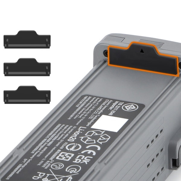3st Batteri Dammtäta Pluggar för AIR 3 Skyddande Cover Laddningsport Dammplugg för DJI AIR 3 Drone