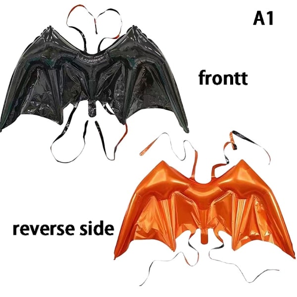 Jätte 4D Halloween Bat Wings Bak Hängande Folie Helium Ballong I A3 onesize A3 onesize