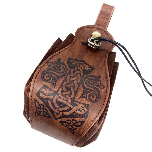 Vintage Midjeveske Myntveske RPG Terninger DND Terningpose Trekkstreng Slynger Vesker null - Ulvehøvel