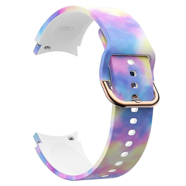 Silikoniranneke Samsung Galaxy Watch4 Classic 42mm/46mm/Watch4 Active 40mm/44mm Monivärinen, Monivärinen Multicolor, Multicoloured K Style K Samsung Galaxy Watch4