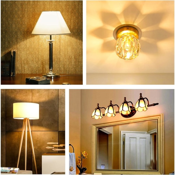 Dæmpbar G9 LED-pære, 4W svarer til 40W halogen, 480 LM, varm hvid 3000K, standard G9-fatning, 360° rotationsvinkel med 6-pak