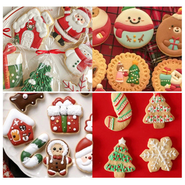 Kakformar Set Rostfritt Stål Bakning Cookies Kök Past A 8Pcs A 8Pcs