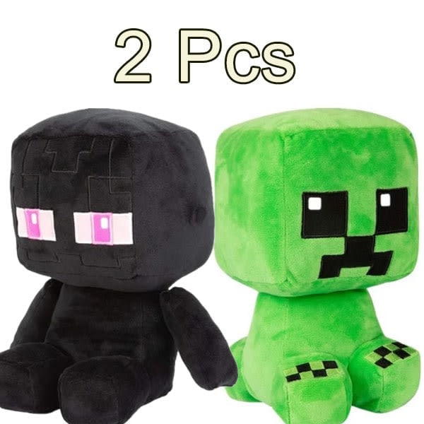 Minecraft Legetøj Bløde Dyr CREEPER+Enderman 25cm_RY