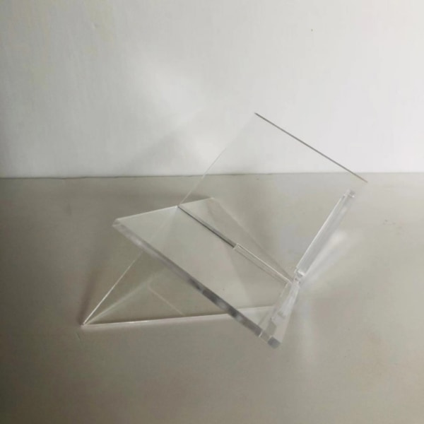 Kryssramme akryl bokholder Transparent akryl bokstativ, for lesing visning oppskrifter, kokebok, åpen bokstativ S