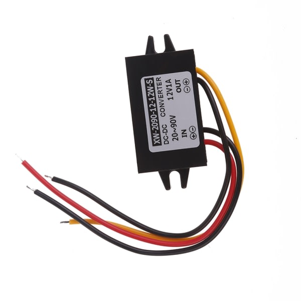 Step Down Regulator Strømforsyning Adapter Konverterer 24V 36V 48V til 12V konverter null - 1A