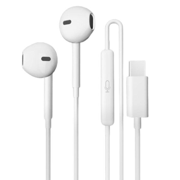 USB-C typ C hörlurar med sladd för phone 15/15Plus/15Pro hörlurar i örat hörlurar för Androids Headset Telefon Headset