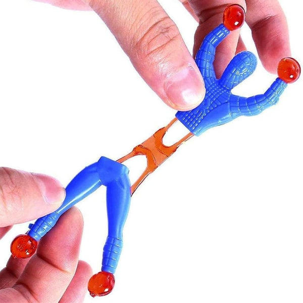 24st Väggklättrare Män Stretchy Sticky Window Crawler Flerfärgad Rolling Action Figur Leksaker För Barn Party Favor Classroom Priser