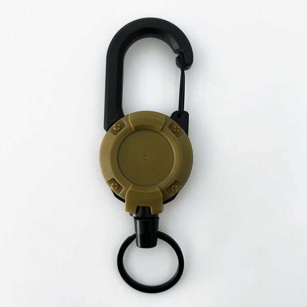 Tyverisikring Lett å trekke Spenne Rep Elastisk Nøkkelring Sportslig Ret Khaki one size Khaki one size