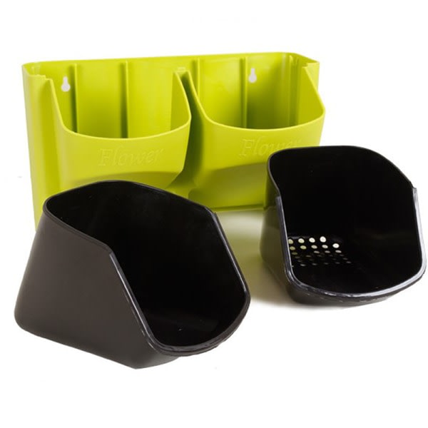 1 kpl itsekasteltava kukkaruukku Pinoamaton pystysuora tai seinälle ripustettava Green One Size Green One Size