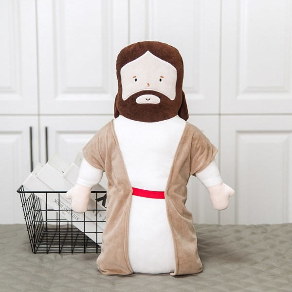 Jesus Kristus Pute Plysj Pute Stoppet Leke Jesus Form