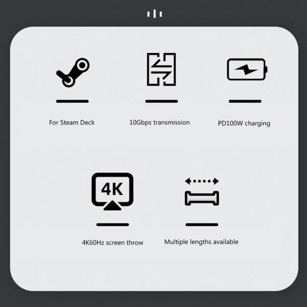 USB-C-kabel, USB Typ C Laddningskabel 100W Snabbladdning Rätt Vinkel Ovävd 10 Gbps USB 3.1 Gen2 Laddningskabel 1m