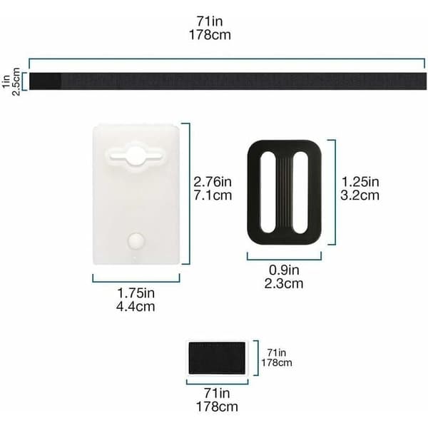Pool Solar Cover Strap Kit - 8 Dele - Sikker fastgørelse af solafdækning