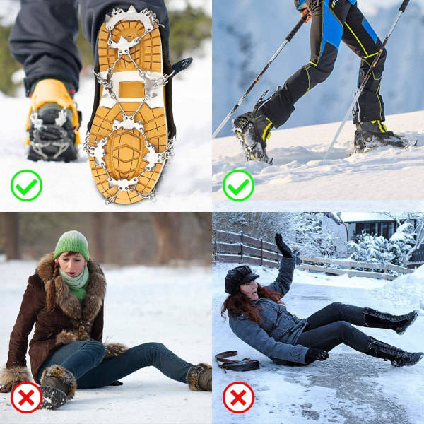 Is- og snøgrep for tursko, sklisikring