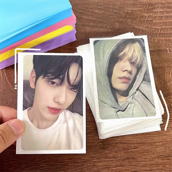 50 kpl Ins Style Photo Photocards Suojahylsy Väri Transp 6