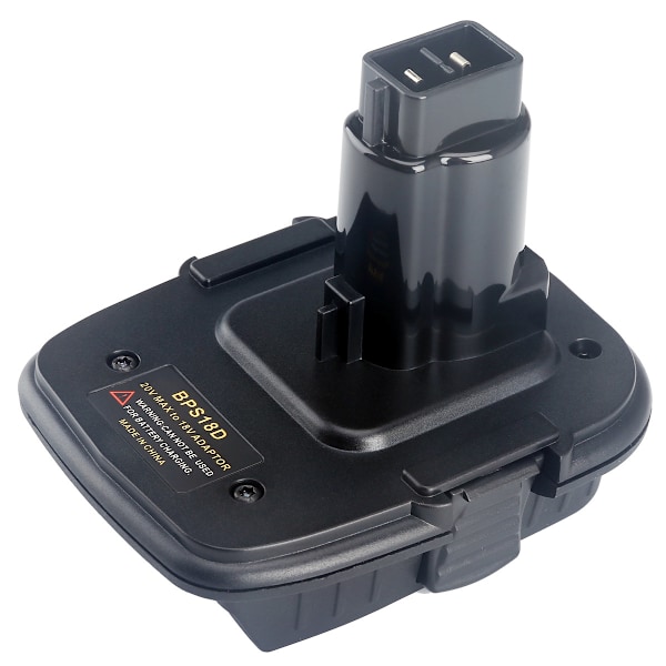 Adapter för att byta ut DeWalt 20V litium batteri till 18V nickel batteri BPS18D
