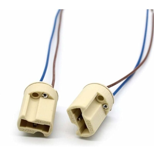 10 Stycken G9 Lamphållare, G9 Keramisk Sockel med 150mm Teflon Tråd för G9 LED Halogenlampor Hem