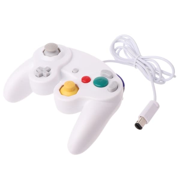 NGC Trådløs Spillkontroll GameCube Gamepad for WII Videospillkonsoll Kontroller Hvit