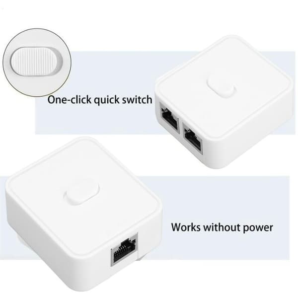 2-Port Netværk Switch, RJ45, 2-Port Netværk Switch Vælger Andre Hjemmeautomatiserings Tilbehør