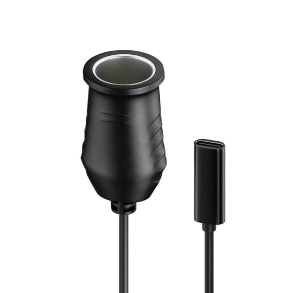 65W USB C til 15V Tænderstik Han til Hun Tænderstik 1m 9v