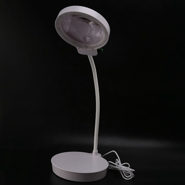 Justerbar USB-förstoringslampa med 36 lysdioder, 2X 13X glas, svanhals för skrivbord