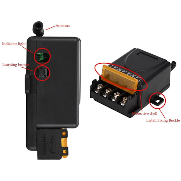433MHz langaton kauko-ohjainkytkin, ON-OFF, 220V, valoille, vesipumpulle, laitteille