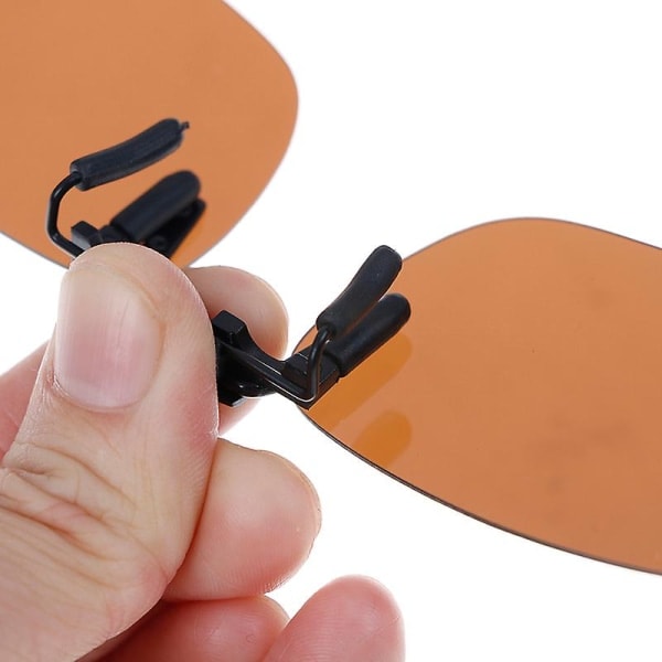 Klipsillä kiinnitettävät sinivalosuodatinlasit toimistotietokoneen UV-säteilyä ja rasitusta vastaan oranssi punainen 1 pari Orange red 1pair