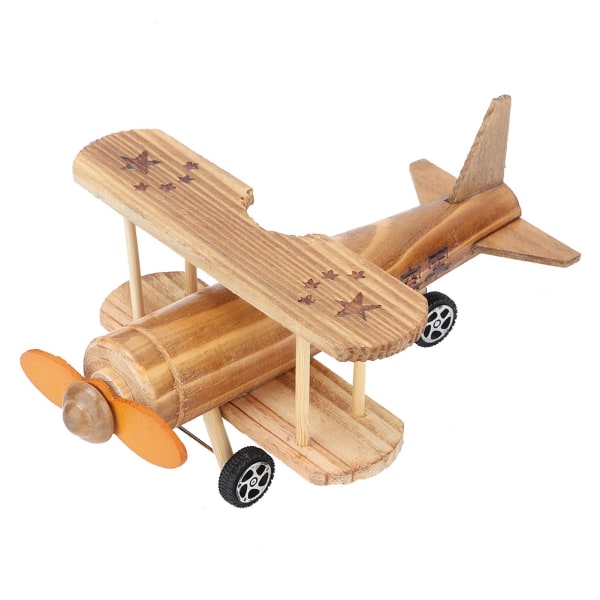 Fighter Plan Träpusselleksak DIY-modell Utbildning Leksaksmodell Monterad sticksågsleksak