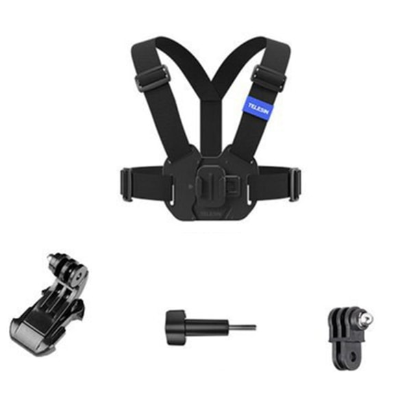 Bröstremfäste Bälte för Go Pro 10 9 8 7 6 5 Action 3 2 Actionkamera Bröstremfäste Adapterhållare Tillbehör