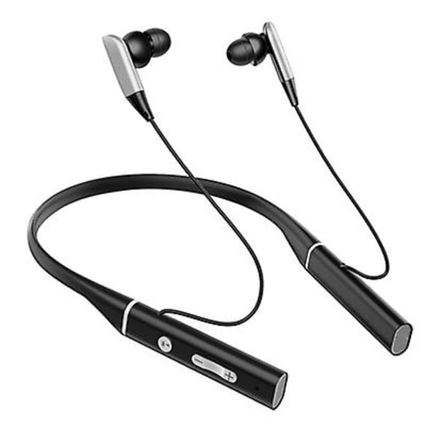 Nackband Bluetooth trådløse høretelefoner Headset Vandtæt til sport sort black