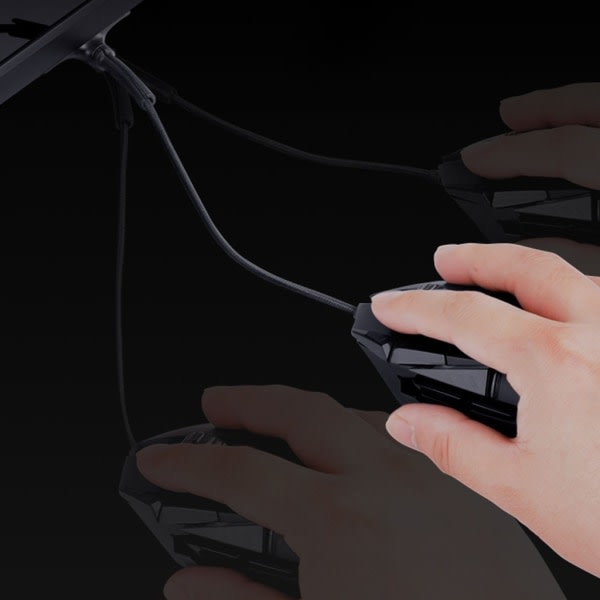 Muskabelklemme Mus bungee kabelholder Clip Data Line Cord Fixer Organizer for stasjonære dataspill