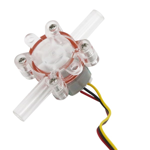 G1/2\" Vandstrømssensor Transparent Flowmeter-Kontrolbryder Mål Hall Flow Sensorindikator 0,15-1L/min 2,5-24V