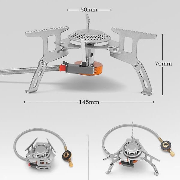 Campingspis Bærbar Campingspis Backpacking Spis Rustfritt Stål Bærbar Gasspis For Camp