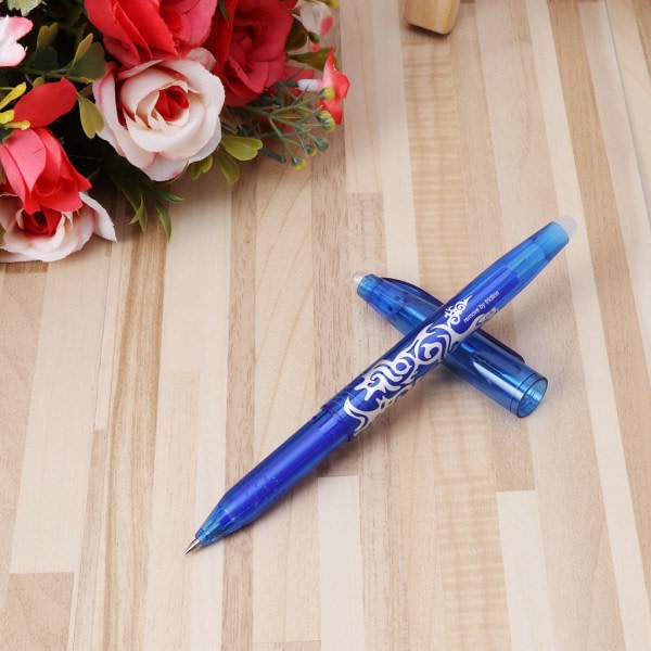 Raderbar påfyllningsbar gelbläckpennor Raderbar överstrykningspenna 0,5 mm Finpunktsbläck för DIY Scrapbooking Rosa