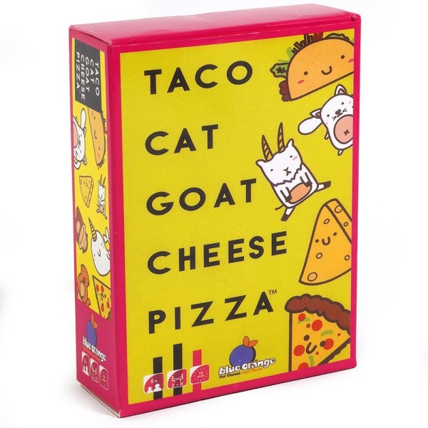 Taco Cat Get Cheese Pizza Korttipeli Ikä 8+ 2-8 pelaajaa 10-30 minuutin peliaika