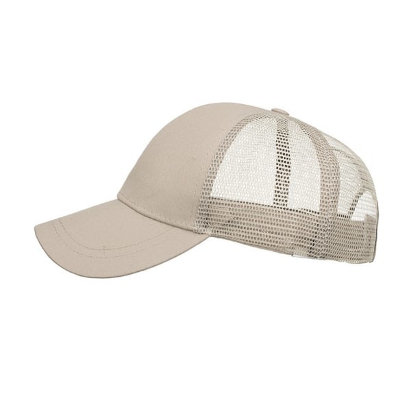Hestehale-caps for kvinner Kvinner Snapback Sommer Mesh-hatt Kvinnelig mote Hip Hop-hatter Casual Justerbar utendørs svart