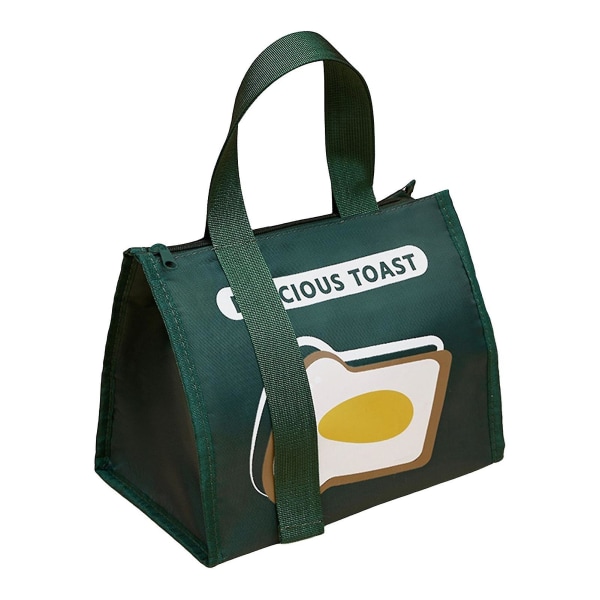 Bento-väska Vikbar Vattentät Oxfordduk Student Lunchbox Tote Green