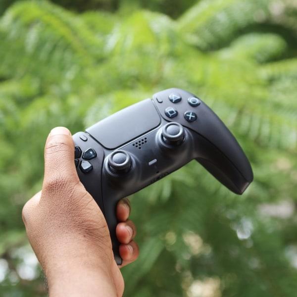 Holdbare L1-R1 L2-R2 Triggerknapper 3D Analog Joysticks Thumbsticks Kappe Ledende Gummi til PS5 Controller Sæt
