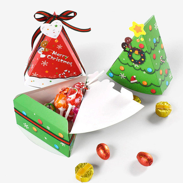 6 stk. kageform julegodter gaveæsker Cookie Snack Bagning 6 rød 6 stk. 6red 6Pcs
