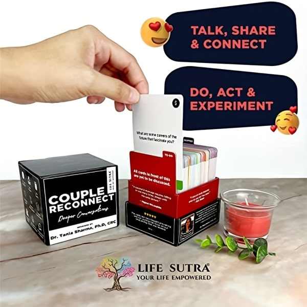 Couple Connect -keskustelukorttipeli Treffipäiville ja Avioliitolle