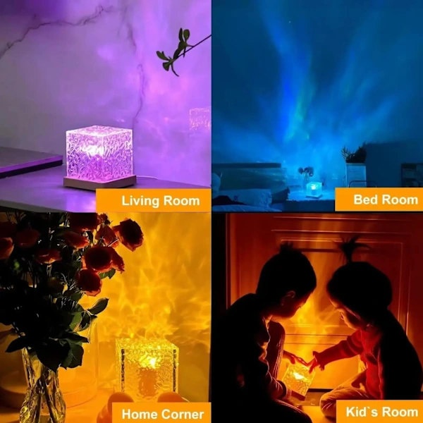 LED Ocean Projector with RGB Lighting – USB Powered Multi-color multifärg