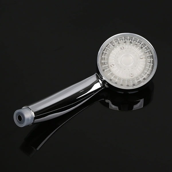 CQBB LED Duschhuvud Ljus Duschhuvud Färg Duschhuvud LED Handdusch 7 Färger Automatisk Byte Universal Krom