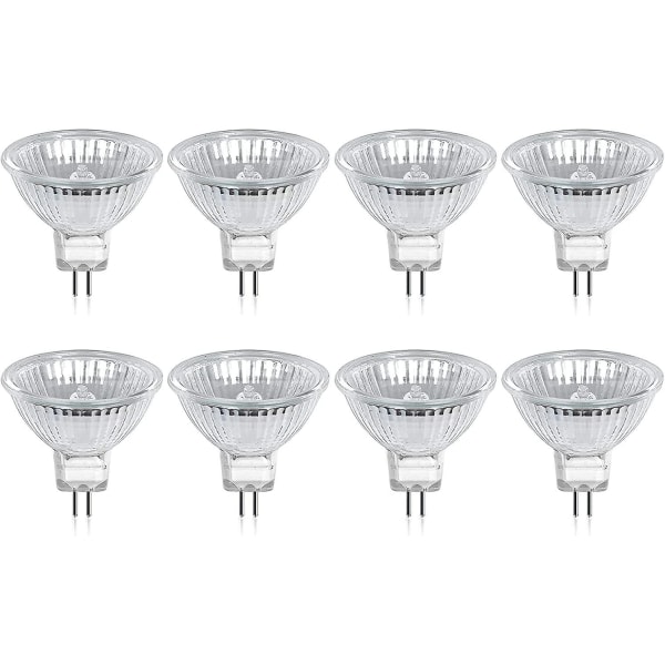 Halogenlampa GU5.3 MR16 35W 12V varmvit 2800K Dimbar, 400 lumen 2-stifts ersättningsstrålkastare, 8 st Cisea