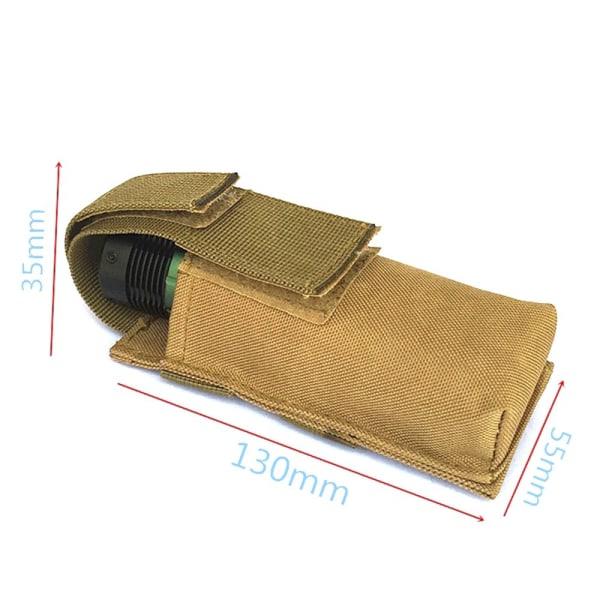 Taktisk Molle-holder Lommelygte Nylon SVART SVART Sort
