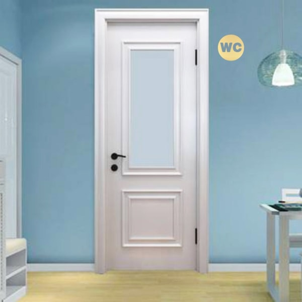 WC-kyltit itseliimautuvat kylpyhuoneen kyltit Paksu akryyli pyöreät WC-tarrat ovelle Kulta
