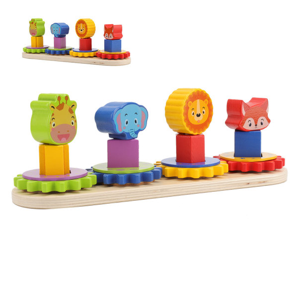 Matchende utstyr for småbarn Spill Fargegjenkjenning Pedagogiske sorteringsleker i tre for barn over 3 år