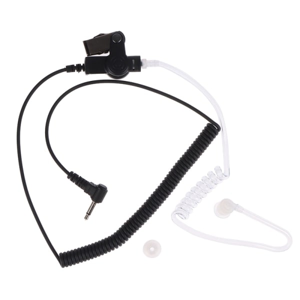 1 stift 3,5 mm dold akustisk hörsnäcka Hörlur Tät ljud Svart one size Black one size